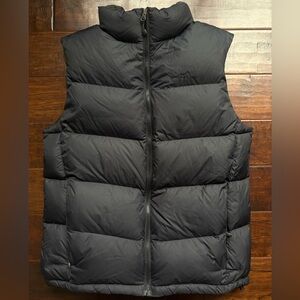 Eddie Bauer Goose Down Charcoal Puffer Vest 700 Fill